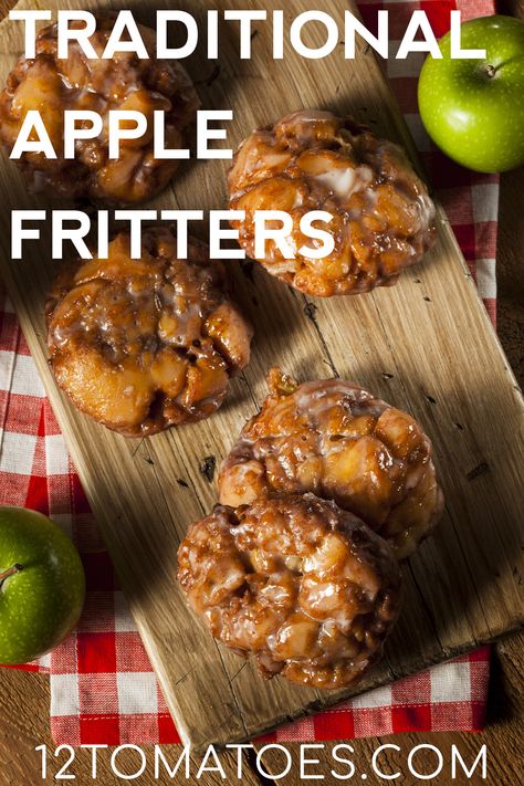 Traditional Apple Fritters Fall Recipe Ideas, Favorite Breakfast Recipes, Apple Pumpkin, Diced Apples, Fall Recipe, 12 Tomatoes, Apple Fritters, Bars Cookies, Sweet Pastries