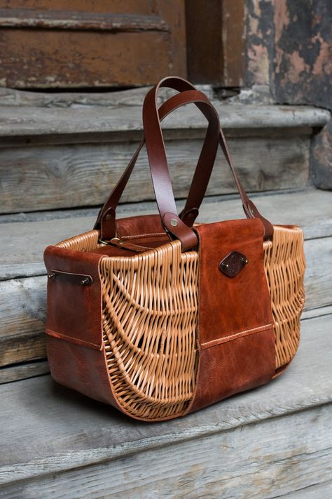 Wicker Purse Basket Exclusive Bag Vintage Leather Basket Handbags Original Personalised Gift Shopper Bag Natural Basket Ladybuq 01 - Etsy Leather Sachet, Birkin Basket, Leather Basket, Willow Basket, Wicker Purse, Natural Baskets, Everyday Purse, Wicker Bags, Top Handle Bags