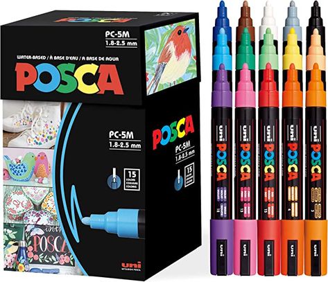 Paint Pen Art, Posca Paint Markers, Posca Markers, Posca Pens, Felt Tip Markers, Paint Marker Pen, Art Pens And Markers, Posca Marker, Art Markers