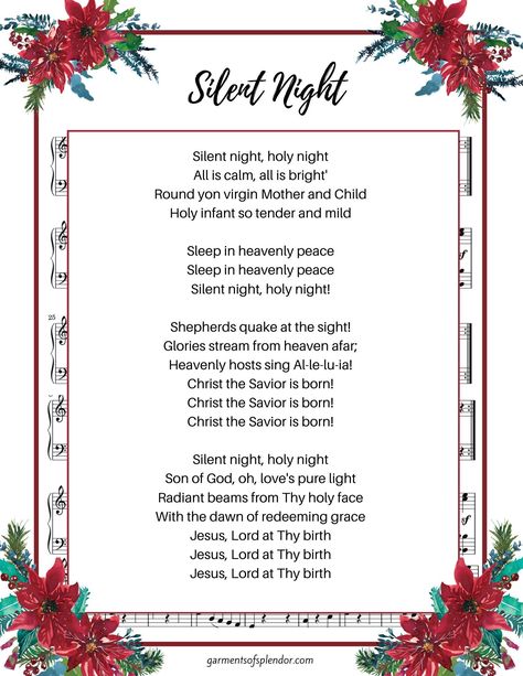 Christmas Hymns Lyrics, Christmas Binder, Christmas Song Lyrics, Christmas Hymns, Christmas Carols Lyrics, Printable Hymns, Christmas Carols Songs, Christmas Songs For Kids, Xmas Carols