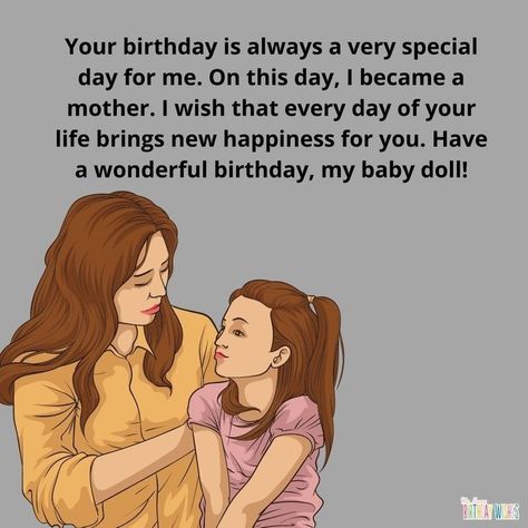 Bday Wish To Daughter, Dauther Birthday Wishes, Birthday Wishes For First Born Daughter, Happy Birthday My Daughter Wishes, Wishing Daughter Happy Birthday, My Daughter 1st Birthday Wishes, Mother To Daughter Birthday Wishes, Happy Birthday Wish For Daughter, Happy Birthday My Daughter Quotes