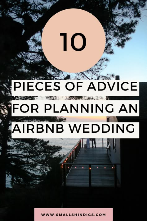 Vrbo Wedding Ideas, Air B And B Wedding, Diy Airbnb Wedding, Air Bnb Wedding Ideas, Air B N B Wedding, Airbnb Weddings, Airbnb Wedding Decor, Wedding Airbnb, Airbnb Wedding Reception