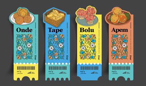 Traditional Packaging Design, Indonesian Graphic Design, Indonesian Branding, Premium Packaging Design, Cartoon Packaging, Inspiration Typographie, Illustration Packaging, Branding Design Packaging, Graphic Design Packaging