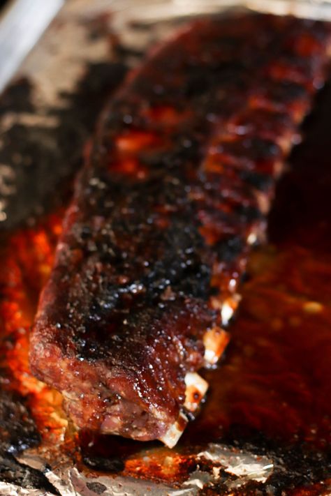 Ribs In The Oven Recipe, Sticky Asian Ribs, Sticky Ribs Recipe, Asian Ribs, Pork Spare Ribs Recipe, Ribs In The Oven, Sticky Sauce, Ribs In Oven, Oven Recipe