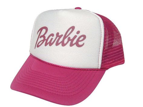 Barbie Truck, Halloween Costume Hats, Pink Trucker Hat, Accessoires Barbie, Vintage Snapback, Barbie Costume, Matching Christmas Shirts, Mesh Hat, Barbie Accessories