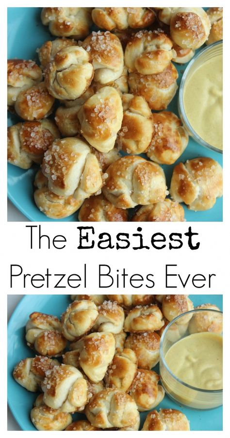 Fingerfood Recipes, Pretzels Recipe, Football Food, Snacks Für Party, Healthy Baking, Pretzel Bites, Easy Snacks, Appetizer Snacks, Yummy Snacks