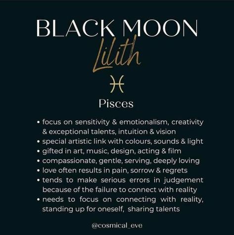 Pisces Lilith Aesthetic, Lilith In Pisces Aesthetic, Lilith Pisces, Lilith In Pisces, Lilith Astrology, Black Moon Lilith, Scorpio And Capricorn, Voodoo Hoodoo, Capricorn And Virgo