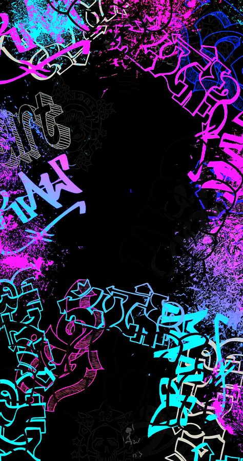 Jinx Graffiti Wallpaper, Jinx Iphone Wallpaper, Jinx Aesthetic Wallpaper, Arcane Aesthetic Wallpaper, Jinx Background, Arcane Background, Jinx Graffiti, Spray Paint Background, Cyberpunk Graffiti