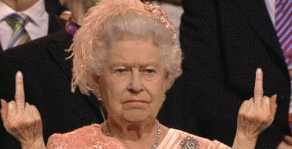 That Time Badass Queen Elizabeth II Gave Saudi Arabia's King a ... #saudiarabia #saudi #arabia #memes Retail Humor, Bye Felicia, Reaction Images, Two Fingers, Bangor, Work Memes, Drama Queens, Work Humor, Google Classroom