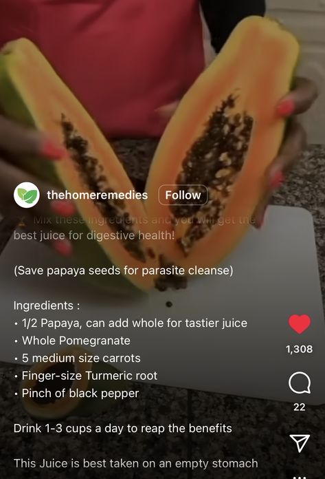 Papaya Seed Parasite Cleanse, Parasite Cleanse Juice, Papaya Seeds For Parasites, Papaya Seeds Benefits, Juice For Skin, Seeds Benefits, Herbal Remedies Recipes, Papaya Seeds, Parasite Cleanse