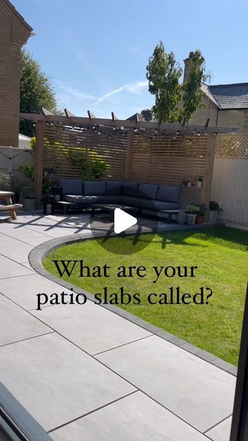 Emily | Project Ivel 🏡 on Instagram: "One of the most asked questions we get is about our patio slabs. 

It took us a little while to choose these but I’m so glad we did. They are so easy to clean (once a year) and look gorgeous in the winter or summer! 🤩

We went for the Norgestone 600x900 in 20mm Grey. We got these from a local tile shop but I’m sure if you google them, you’ll find them 🙌🏻

We used a kerb as we lifted our patio by a large amount so it was flush with the bifolds. We hid our old toilets, tiles and ceramics under the patio to save on a skip too 🙌🏻 

If you have any questions, pop them in the comments 🤗 

#porcelain #porcelainpaving #porcelainpatio #gardeninspo #garden2024project #gardendesign" Garden Slab Ideas, Patio Slabs Ideas, Patio Designs And Ideas Layout, Deck Renovation, Patio Slabs, Most Asked Questions, Design Outdoor, Furniture Designs, Patio Ideas