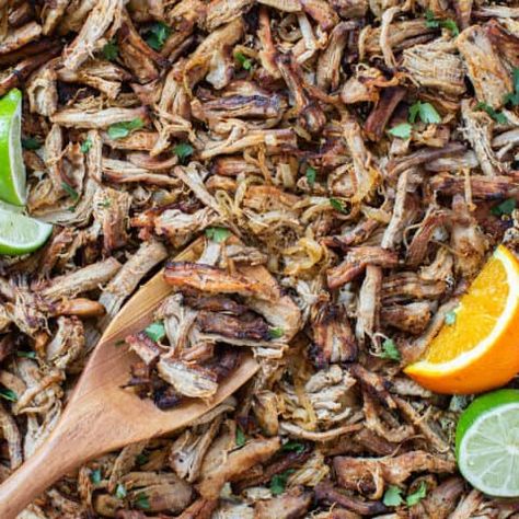 The BEST Pork Tenderloin Carnitas (Crockpot) - Lauren Fit Foodie Pork Tenderloin Carnitas, Crockpot Carnitas Recipes, Best Pork Tenderloin, Carnitas Crockpot, Pulled Pork Tenderloin, Lauren Fit Foodie, Pork Sirloin Roast, Shredded Chicken Crockpot, Crockpot Pork Tenderloin