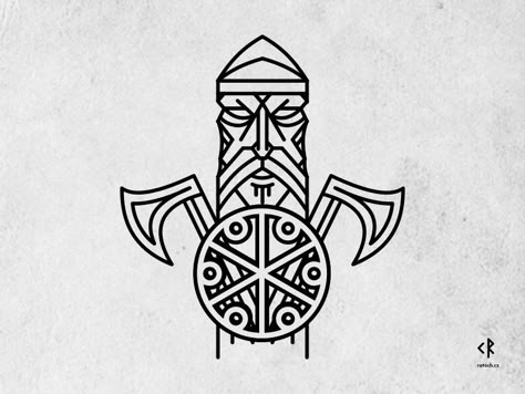 Perun by Josef Kratochvíl Perun Slavic Tattoo, Vikings Tattoo Design, Perun God, Slavic Tattoo, Symbole Viking, Military Tattoos, Norse Tattoo, Nordic Tattoo, Viking Designs