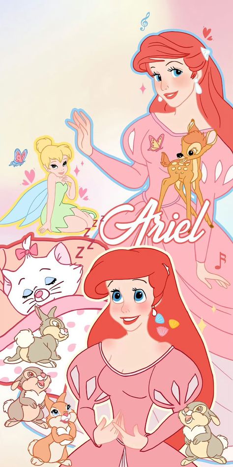 Ariel Princess Wallpaper, Ariel Wallpaper, Disney Cuties, Mermaid Wallpapers, Princess Wallpaper, Disney Background, Iphone Wallpaper Kawaii, Cute Tumblr Wallpaper, Cute Pastel Wallpaper