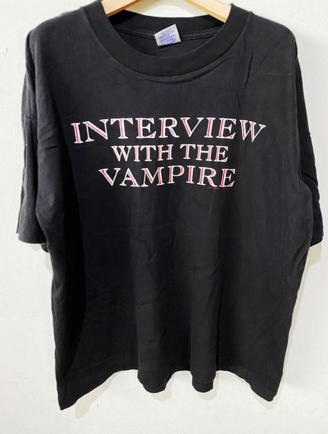 Vintage 1994 Interview with the Vampire Shirt Size XL Free Shipping 90s Interview, Free Shipping Graphic, Vampira T Shirt, Interview With The Vampire Book, Vampire Tshirt, Louis Interview With The Vampire 1994, Interview With A Vampire 1994, Vampire Shirt, 90s Clothing