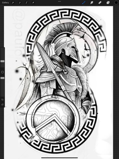 Deer Skull Tattoos, Norse Mythology Tattoo, Red Tattoo Ideas, Red Ink Tattoo, Spartan Tattoo, Knight Tattoo, Red Tattoo, Shiva Tattoo Design, Greek Mythology Tattoos