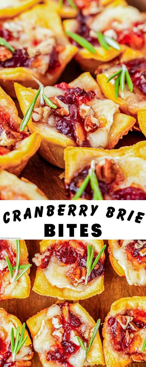 Cranberry Pecan Brie, Brie Cups, Pastry Cups, Cranberry Brie Bites, Cranberry Bites, Creamy Brie, Ms Recipes, Cranberry Brie, Holiday Appetizers Easy