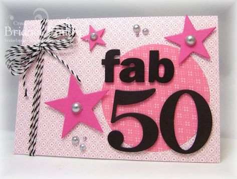 50th Birthday Cards For Women, Pink Birthday Card, 50th Birthday Card, Md Anderson, Special Birthday Cards, Cool Birthday Cards, Birthday Card Craft, 40th Birthday Cards, 50th Birthday Cards