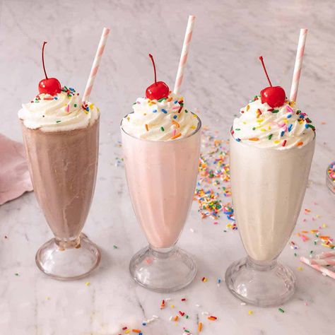 Milkshake Recipe With Ice Cream, Protein Milkshake Recipe, Different Ice Cream Flavors, Milkshake Recipe Easy, Protein Milkshake, Classic Hot Chocolate, Best Milkshakes, Milkshake Recipe, Milkshake Recipes