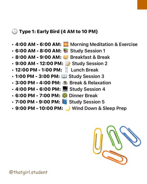 Study Schedule For Early Birds, Night Owl Study Routine Schedule, Early Bird Study Schedule, Night Study Schedule, Study Schedule For Night Owls, Night Owl Study Routine, Night Before Exam, Study Sessions Planner, Study Time Table