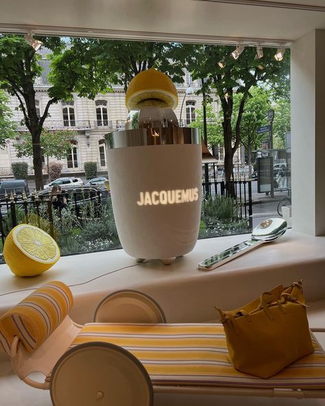 @jacquemus my favourite 🥰👌🏼 | Instagram Jacquemus Window Display, Jacquemus Marketing, Jacquemus Store, Ads Creative, Pop Up Shops, Pop Up Store, Tea House, Logo Ideas, Window Display