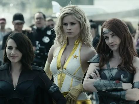 'the Boys' Star Erin Moriarty Talks Starlight's Dark Side on Season 2 The Boys Starlight, Annie January, Queen Maeve, Dominique Mcelligott, Erin Moriarty, Oldest Bible, Unique Halloween Costumes, Superhero Characters, Marvel Girls