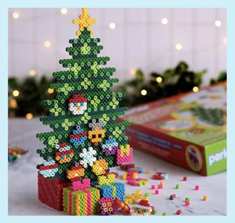 Advent Tree, Hama Beads Christmas, Count Down To Christmas, Perler Creations, Melty Bead Patterns, Pattern Sheet, Easy Perler Beads Ideas, 3d Perler Bead, Hama Beads Design