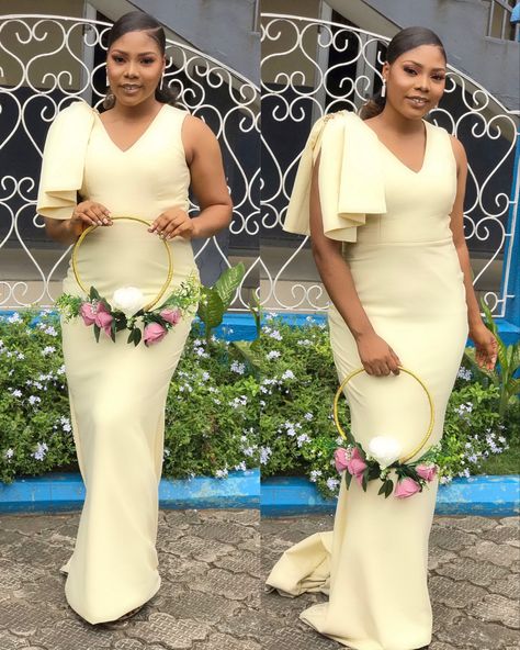 Bridal Train Dress Styles In Nigeria, Latest Bridal Train Styles In Nigeria, Bridal Train Dresses Nigeria, Nigeria Bridesmaid Dresses, Bridal Train Styles In Nigeria, Bridal Train Dresses, Chief Bridesmaid Dresses Nigerian, Bridal Maid Dress, Nigerian Bridesmaid Dresses