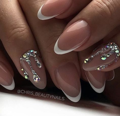 Diamond Nail Art, Tropical Nails, Swarovski Nails, Nails Design With Rhinestones, Almond Acrylic Nails, Photography Challenge, Nail Designs Glitter, Diamond Nails, Luxury Nails