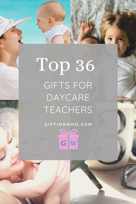 Being a daycare teacher is a tough gig! Taking care of other peoples little humans all day is no easy feat and dammit they deserve a nice gift every now and then! On this list of gifts for daycare teachers we cover gifts they will use for work and also some little goodies to enjoy on their much needed days off. Pair the gift with your sincere thanks for their ongoing support of your children and they will be forever grateful! #giftideas Gift Daycare Teacher, Preschool Director Gifts, Gifts For Daycare Teachers Goodbye, Nursery School Teacher Gifts, Infant Teacher Gifts, Teacher Gifts Daycare, Teacher Appreciation For Daycare Workers, Childcare Provider Appreciation Gifts, Leaving Daycare Gift For Teacher