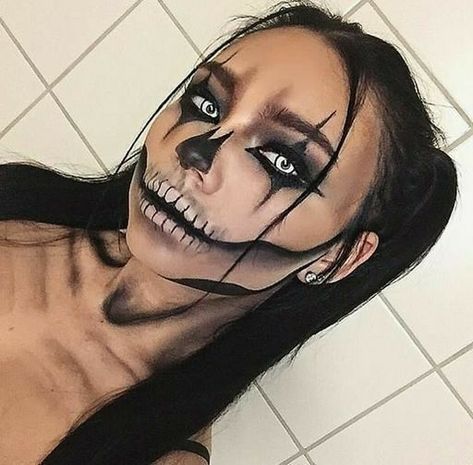 Crazy Halloween Makeup, Pelottava Halloween, Teknik Makeup, Halloween Makeup Clown, Makeup Clown, Halloween Make-up Looks, Halloweenský Makeup, Holloween Makeup, Makeup Scary