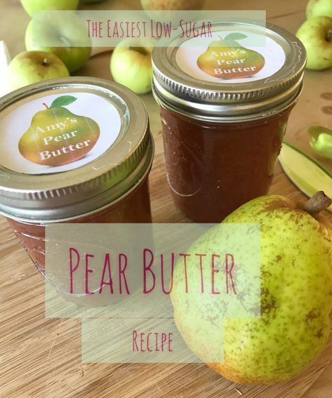 Pear Butter Recipe, Plum Butter, Canning Pears, Fruit Butter, Pear Butter, Plum Recipes, Pear Jam, Bartlett Pears, Plum Jam