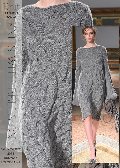 Winter Dress Knitting Pattern, Sweater Dress Knitting Pattern, Chic Knitted Long Sleeve Sweater Dress, Winter Wool Knitted Sweater Dress, Dresses Knitted, Knitting Fashion Design, Knitted Dress Catwalk, Crochet Sweater Dress, Knitting Dress