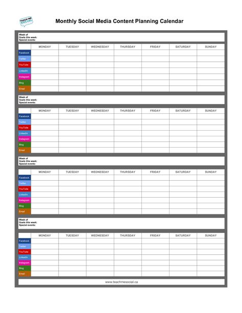 Monthly Social Media Calendar - How to create a Monthly Social Media Calendar? Download this Monthly Social Media Calendar template now! Social Media Schedule Template, Social Media Content Calendar Template, Social Media Planner Template, Social Media Calendar Template, Comunity Manager, Marketing Calendar Template, Excel Calendar Template, Content Calendar Template, Social Media Content Planner