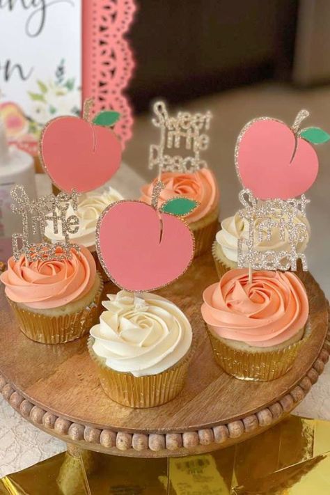 August Baby Shower, Peach Party Decorations, Peach Baby Shower, Hazel Grace, Pregnancy Pictures, Peach Party, Baby Shower Desserts, Baby Shower Party Ideas, Summer Baby Shower