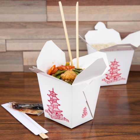 Chinese Takeout Box, Bar Restaurant Design, Takeaway Packaging, Architecture Restaurant, Disposable Food Containers, Chinese Takeaway, Chinese Take Out, Arroz Frito, Design Café