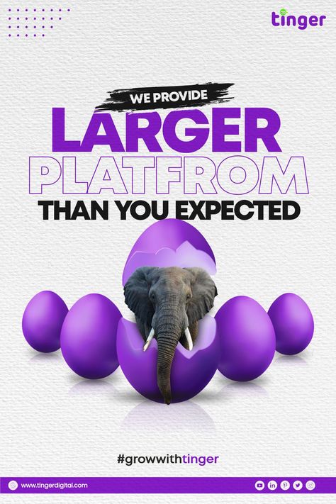 We provide larger platfrom then you expected. #socialmedia #marketing #socialmediamarketing #digitalmarketing #instagram #branding #business #marketingdigital #seo #design Static Post Ideas, Tinger Digital, Graphic Office, Ux Project, Advertising Campaign Design, Logistics Design, Social Media Cheat Sheet, Social Media Campaign Design, Seo Design