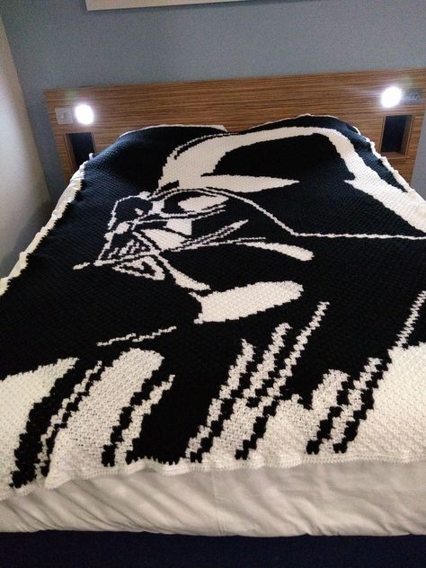 Darth Vader Crochet Blanket, Crochet Blanket Star Wars, Star Wars Crochet Blanket Patterns Free, Crochet Star Wars Blanket, Star Wars Alpha Pattern, Star Wars Blanket Crochet Pattern, Star Wars Crochet Blanket, Star Wars Crochet Patterns Free, Star Wars Blanket Crochet