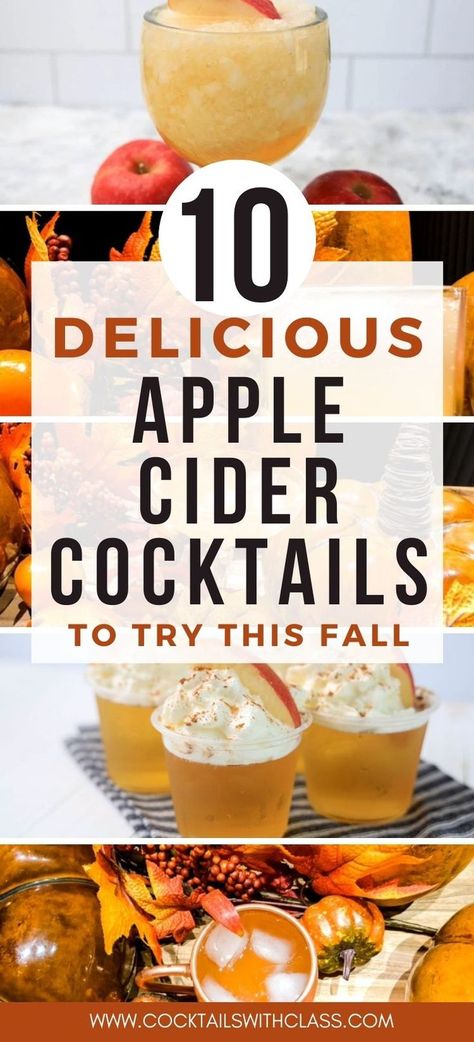 apple cider cocktails Fall Cider Drinks, Apple Cider Drinks Alcohol, Cider Alcohol Drinks, Apple Cider Alcohol, Christmas Apple Cider, Fall Cocktails Easy, Apple Cider Cocktails, Cold Apple Cider, Apple Cider Mimosa Recipe