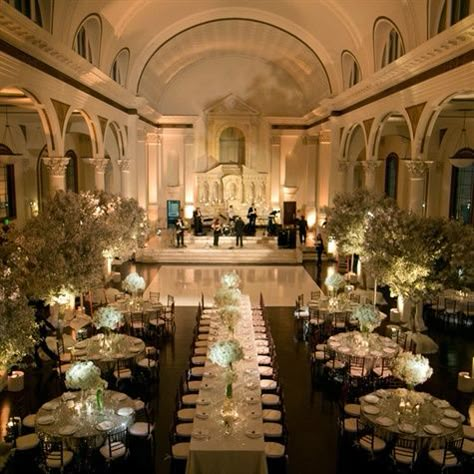 Banquet Hall Reception Decor, Indoor Wedding Venues Reception Halls, Beautiful Wedding Venues Indoor, Wedding Venues Indoor Receptions, Ballroom Wedding Decoration, Wedding Venue Ideas Indoor, Vibiana Wedding, Ballroom Wedding Reception, Baby Branding