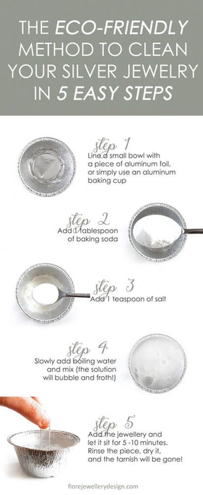 Cleaning Tarnished Silver, Homemade Jewelry Cleaner, Cleaning Silver, Jewelry Cleaner Diy, Silver Jewelry Cleaner, How To Clean Silver, Diy Cleaning Solution, Clean Sterling Silver, Homemade Cleaning Solutions