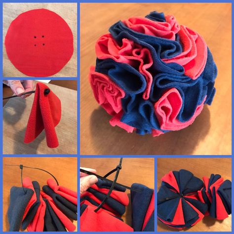 Snuffle Ball, Homemade Dog Toys, Dogs Diy Projects, Diy Pet Toys, Diy Dog Toys, Diy Cat Toys, Dog Enrichment, Dog Games, Dog Projects