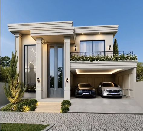 Luxury Villa Design, Luxury Mansions, Houses Luxury, House Outer Design, Modern Small House Design, Classic House Exterior, Classic House Design, Architectural Design House Plans, Modern House Facades