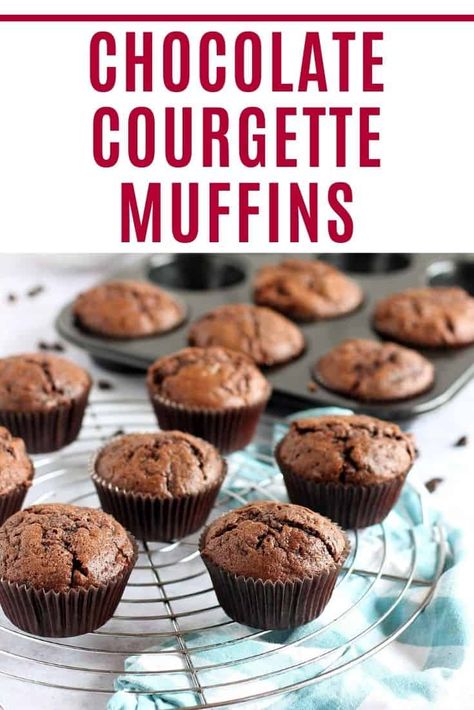 Chocolate Courgette Muffins Zucchini Baking, Basic Muffin Mix, Freezable Cookies, Cake Recipe For Decorating, Muffin Recipes Cinnamon, Easy Pudding, Basic Muffin Recipe, Strawberry Muffin Recipes, Muffins Chocolate