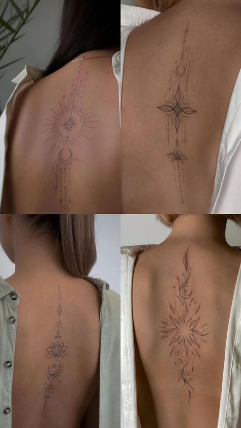 Back Tattoo Meaningful, Unique Shoulder Tattoos For Women, Bookworm Tattoo, Simple Tattoos For Women, Private Tattoos, Upper Back Tattoos, Silhouette Tattoos, Spine Tattoos For Women, Shoulder Tattoos For Women