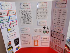 Preschool Trifold Board Ideas, Trifold Board, Craft Organisation, Memory Words, Kids Workshop, Kids Homework, Reading Task Cards, What To Write About, Kindergarten Prep