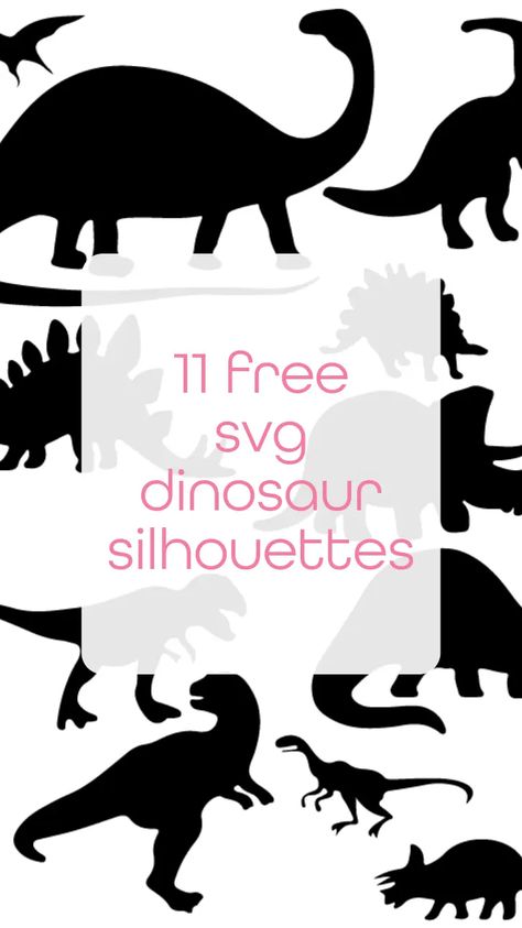 11 free svg dinosaur silhouettes - Craft with Cartwright Free Printable Dinosaur Templates, Dinosaur Templates Free Printable, Dinosaur Svg Free Cricut, Dinosaur Sillouhette, Free Dinosaur Svg Files For Cricut, Free Dinosaur Svg, Dinosaur Silhouette Printable Free, Dino Silhouette, Cute Dinosaur Svg Free Cricut