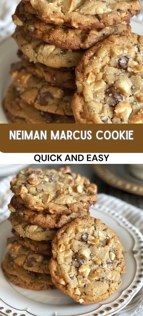 Neiman Marcus Cookie Recipe Neiman Marcus Chocolate Chip Cookies Recipe, Neiman Marcus Chocolate Chip Cookies, Neiman Marcus Cookie Recipe, Neiman Marcus Cookies, Nut Recipes, Best Chocolate Chip Cookie, Baking Sweets, Chocolate Chip Oatmeal, Homemade Cookies