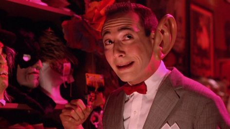 Pee Wee Big Adventure, Pee Wees Big Adventure, Paul Reubens, Airedale Dogs, Pee Wee Herman, Tim Burton Films, Pee Wee, Movie Theatre, Film Grab