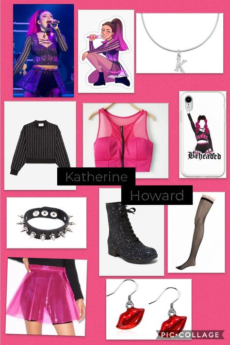 Six The Musical Diy Costume, Katherine Howard Inspired Outfits, Outfits Inspired By Six The Musical, Katherine Howard Six The Musical Costume, Six Outfits Musical, Six Inspired Outfits, What To Wear To Six The Musical, Six The Musical Outfits, Six The Musical Outfit Ideas